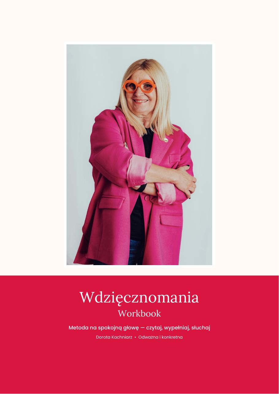 Okładka interaktywnego workbooka Wdzięcznomania